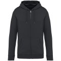 Heren Hooded Sweater Full Zip Native Spirit NS402 Iron Grey